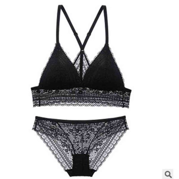 

fashion design luxury bra set underwear waistcoat style with beautiful back and small chest, Red;black