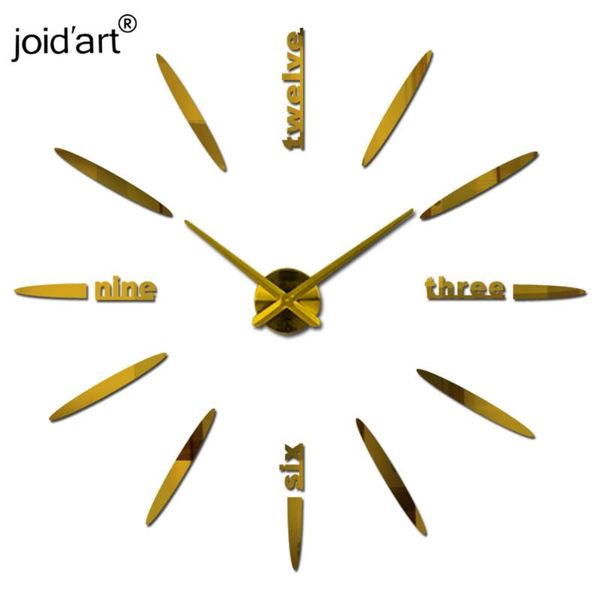 

diy living room new acrylic quartz watch wall clock clocks reloj de pared home decoration sticker