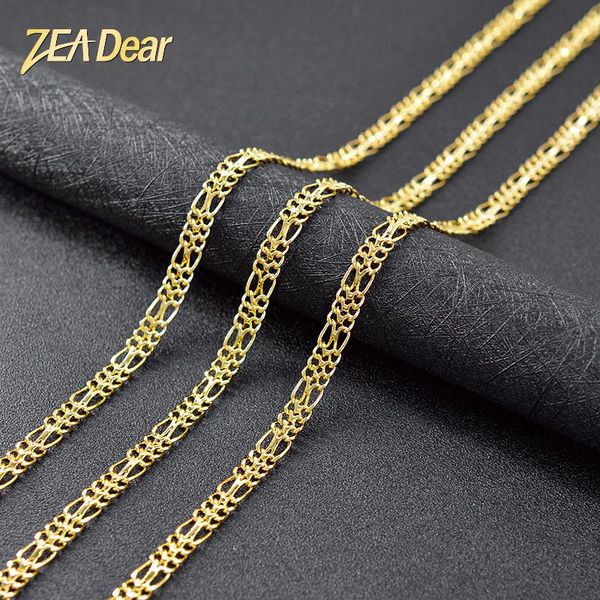 

chains zeadear jewelry classic link chain necklace for women copper party wedding flower findings, Silver