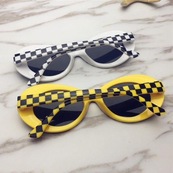 

2021 Vintage Oval lattice sunglasses women sunglasses men fashion glasses lentes de sol hombre/mujer, White;black