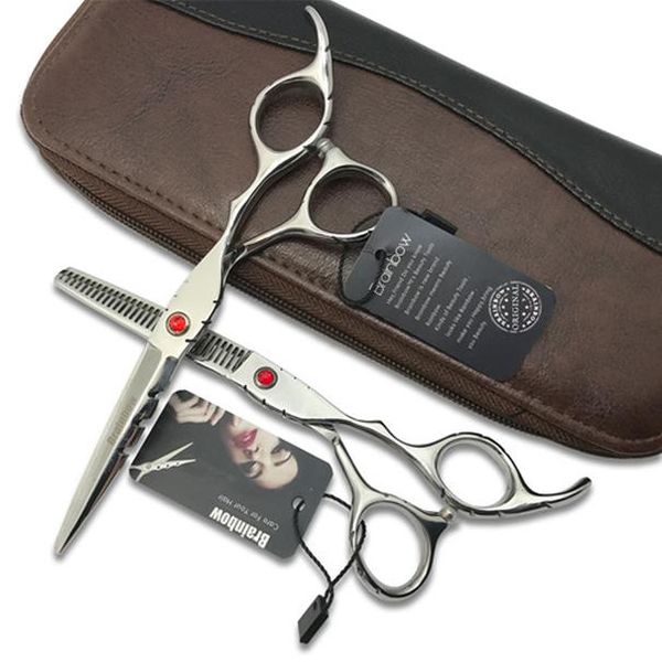 

брэйнбоу 6,0 «япония парикмахерские ножницы стрижки разбавление ножницы набор парикмахера ножницы tijeras pelo высокого качества волос салон