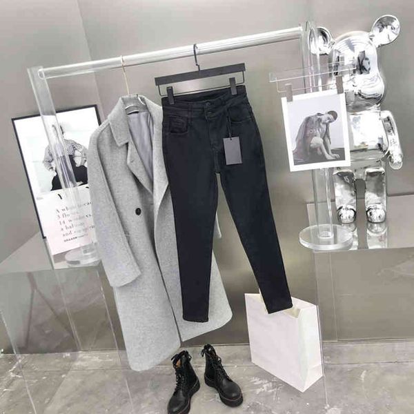 

new winter  women's plush jeans leggings warm elastic commuter 112206 clothing sale, Blue