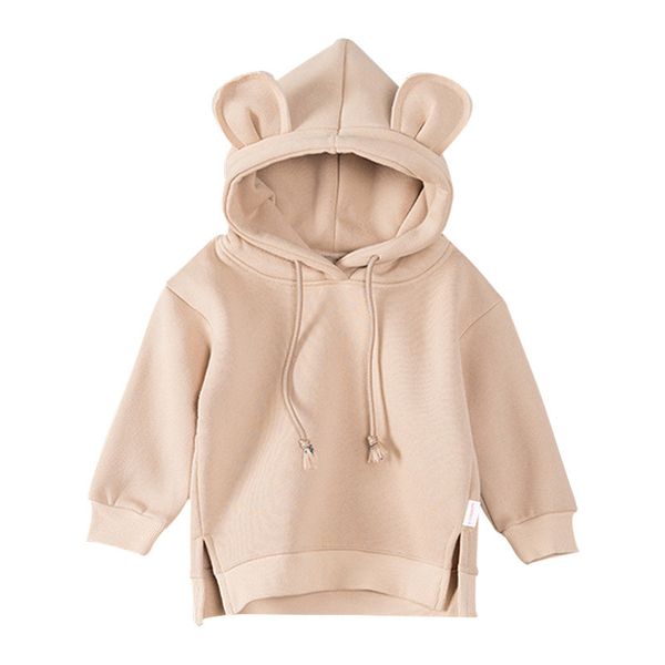 

kids fashion solid color hoodies 2020 new arrival long sleeve hooded pullover boys girls cute clothing 5 colors new children sweatshirts, Black