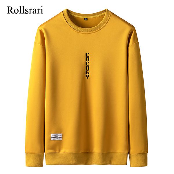 

new arrival men's sweatshirts comfortable tracksuits mens designer hoodies streetwear crewneck sweatshirt men hip hop brand 100 201013, Black