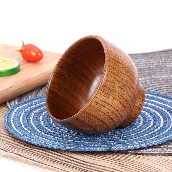 

japanese style wooden bowl spoon soup salad rice bowls ramen bowl natural wood tableware adorable japanese style h jllqyp