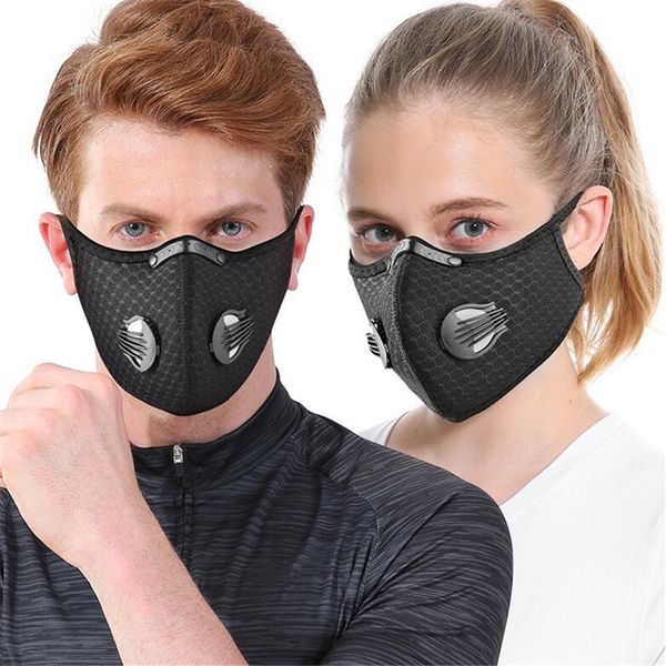 

stock cycling protective mask with filter activated us carbon pm2.5 anti-pollution sport running training mtb road bike cycling mask