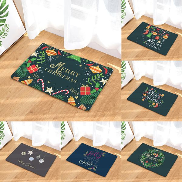 

flannel carpet merry decorations for home wreath tree doormat christmas ornament decor 2020 xmas gift happy new year