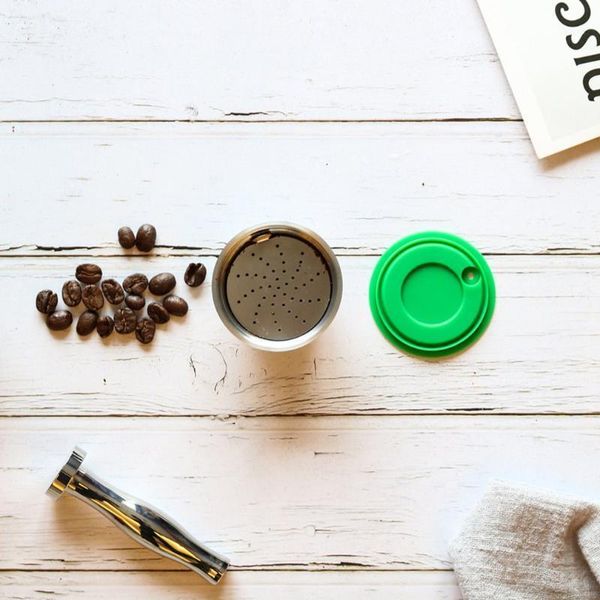 

coffee makers stainless steel reusable filter dripper tamper compatible with gusto machine accessories1