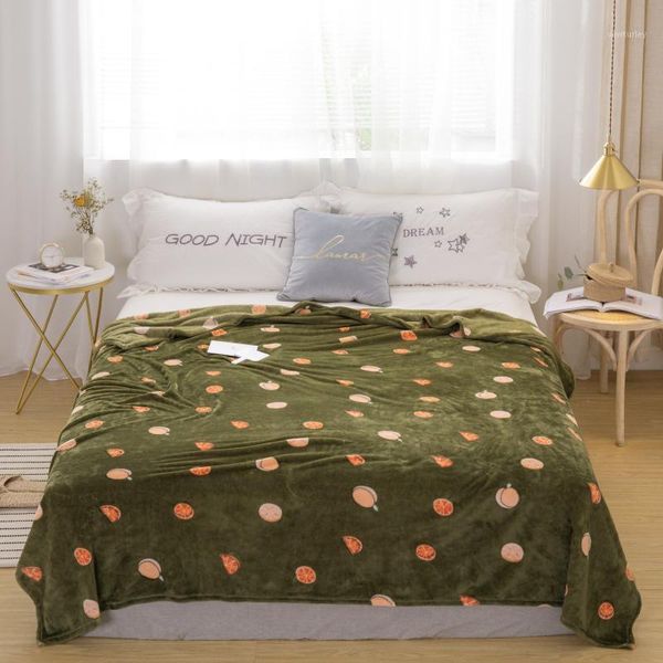 

blankets 51 fruit bedspread blanket 200x230cm high density super soft flannel to on for the sofa/bed/car portable plaids1