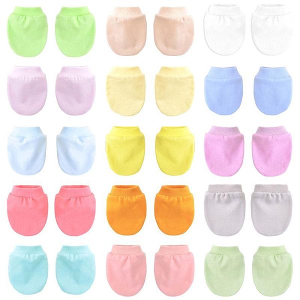 

hair accessories summer thin solid color baby gloves thick born bathing gift children girls boy anti-scratch protection glove soft hundred d, Slivery;white