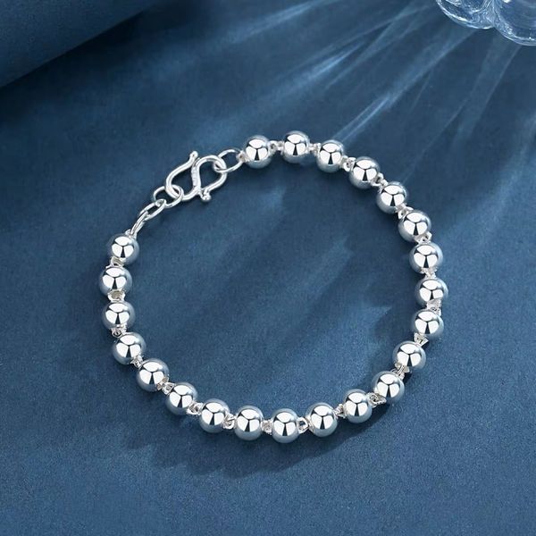 

xlpgo zuyin gift bracelet 99 design silver ins small crowd pure girlfriends and lovers women's commemorative simple beads beaded beaded, Golden;silver