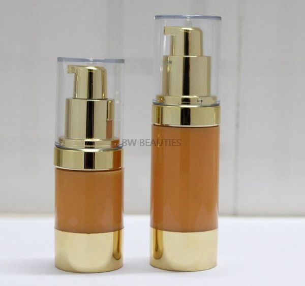 

storage bottles & jars 100pcs/lot 15ml 30ml traveling airless bottle pump empty press cosmetic vacuum orange color lotion