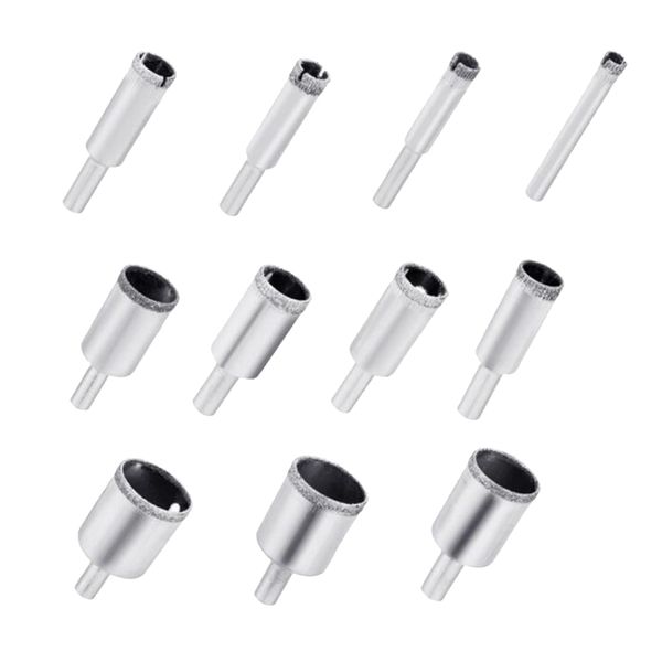 

diamond drill bits, hole saw hollow core drill bit set for diamond coating, carbon steel for glass, ceramics, porcelain, ceramic tile