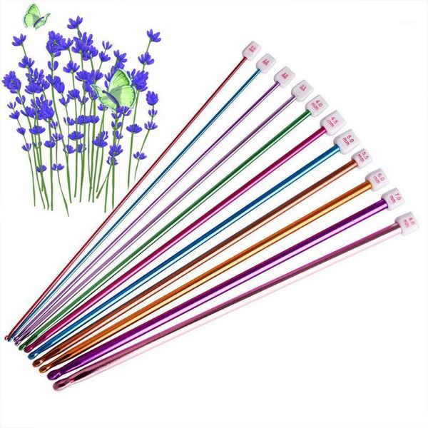 

11 pcs/ set crochet hooks needle set assorted colors tunisian afghan aluminum knitting needles tools kit lbshipping1, Black