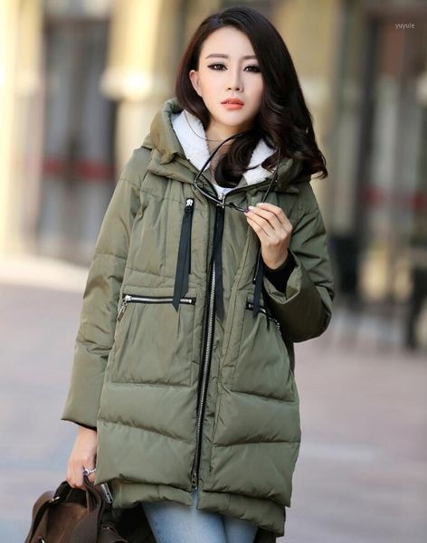 

2021 winter jacket women warm down cotton maternity dress women's fashion big sizes coat hooded manteau femme undefined1, Black