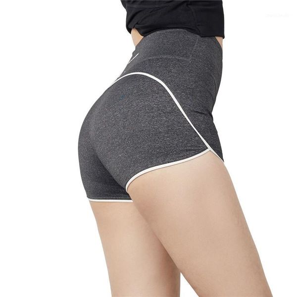 

running shorts outdoor ladies alphabet patchwork yoga high waist elastic gym fitness quick-drying girl tights1, Black;blue