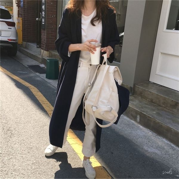 

cardigan chic long sleeve shirt dress new casual patchwork ol turn down collar buttons loose blue brown dresses robe y200805, Black;pink