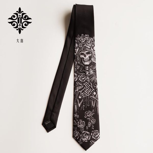 

printed bow tie necktie men and women literary black and white rose cross korean version of the casual british tide gravatas1, Blue;purple