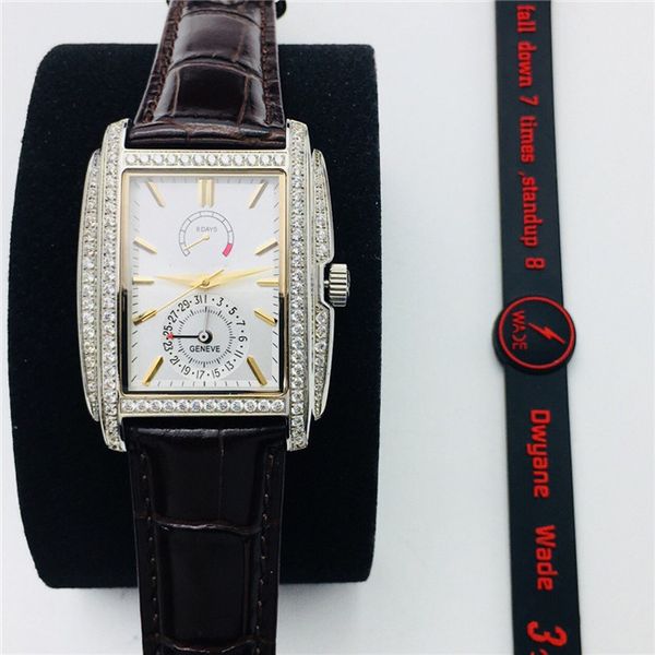 

tw factory 5200g-010 new men's watch adopts swiss eta2824-2 movement, 5-pin, 6-digit date and 24-hour automatic mechanical sapphire mir, Slivery;brown