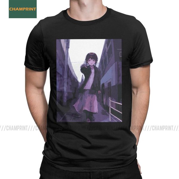 

мужские эксперименты лэйн тройники с коротким рукавом glitch ивакура га зесэ девушка sci fi японский аниме спорт толстовка с капюшоном hoodi