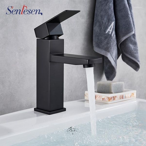 

bathroom sink faucets senlesen black faucet brass basin mixer tap tap1