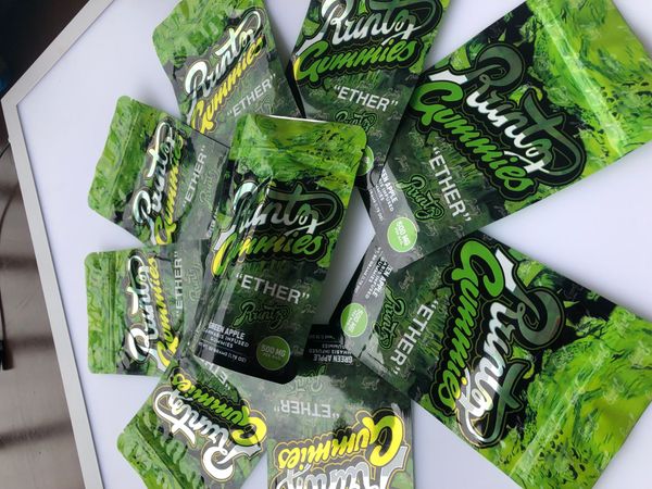 

сумка зеленая runtz сумка gummies пустой локальный майларовый edibles упаковка мешки yxled loveshop01