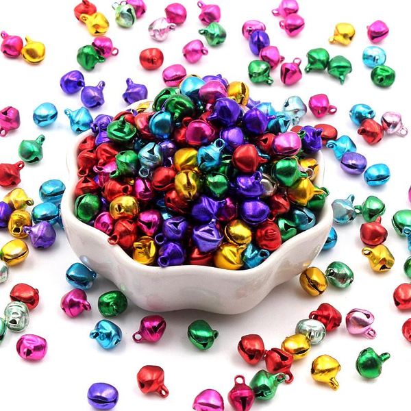 

200pcs jingle bells iron loose beads small for festival decoration christmas tree decorations diy crafts accessories decoration yxlmch