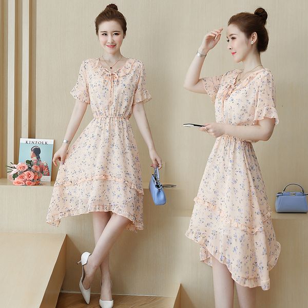 

women will see vintage floral printed plus size xl skinny casual beach line swaying dress 6xjh, Black;gray