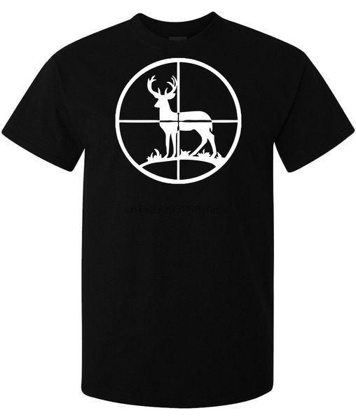 

deer in a scope target hunter stylish art men (woman available) t shirt black sport hooded sweatshirt hoodie