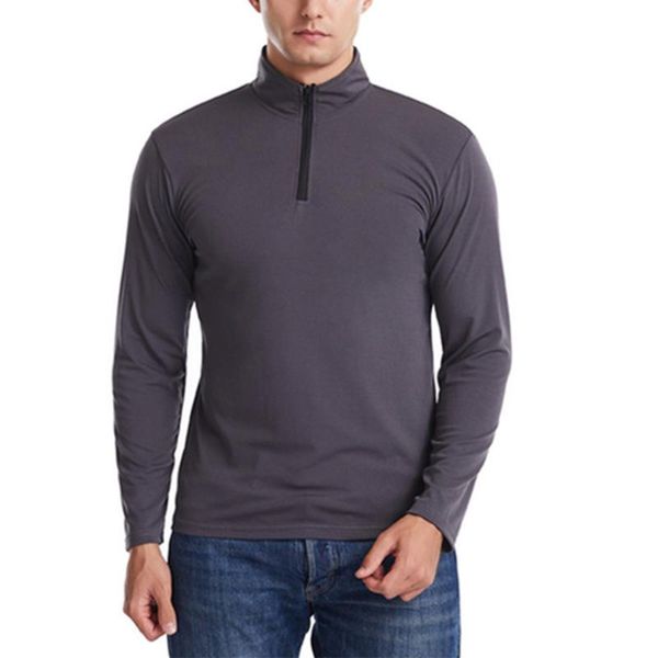 

outdoor sports men's long sleeve t-shirt fashion casual gym basketball running stretch quick-drying solid color t-shirts, White;black