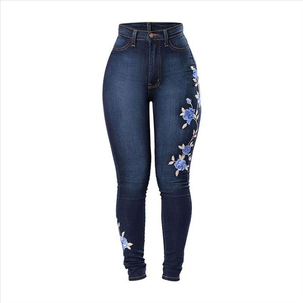 

брюки мода худых джинсов джинсы женские джинсы женские середины талии тонкий сексуальные карандашные брюки плюс размер xxl mujer 2021 май, Blue