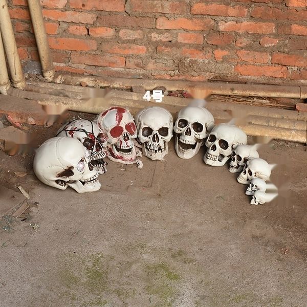 

x5bre halloween decoration simulation plastic luminous skull pgraphy atmosphere luminous bar props trick props decoration p bar