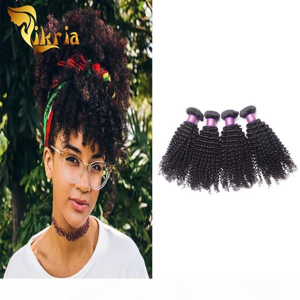 

mongolian kinky curly unprocessed brazilian indian malaysian peruvian 4 bundles virgin human hair wholesale wet and wavy hair weave bundles, Black