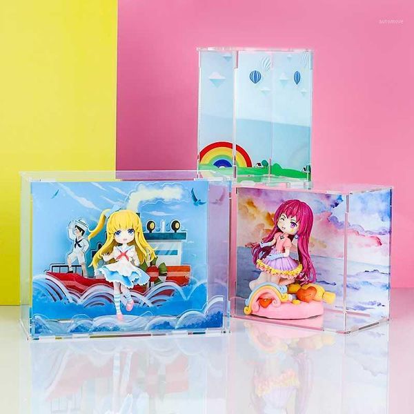 

vograce new products multi-used acrylic display box transparent display box1, Silver