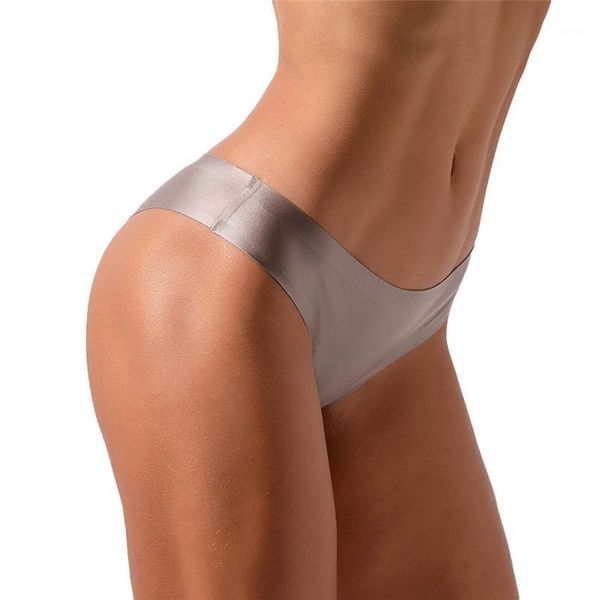 

women seamless thongs breathable laser cut low rise ice silk thongs comfy sports panties underwear female briesfs wholesale1, Black;pink