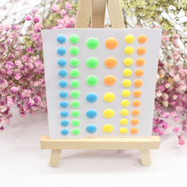 

2pcs self- adhesive eco-friendly portable diy multicolor resin sticker home epoxy enamel card making decoration easy to carry