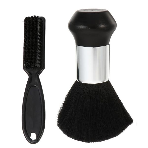 

2pcs hair cutting neck duster barber hairbrushes hair cleaning brushes, Silver