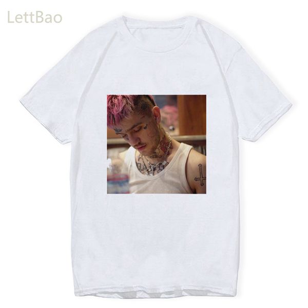 

lil peep harajuku tshirt cool funny printed short sleeve plus size loose tees streetwear sport hooded sweatshirt hoodie men t shirt