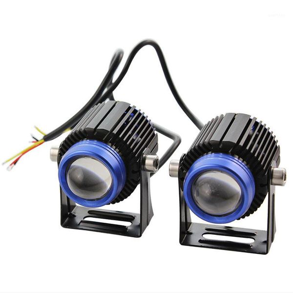 

led lights new small steel gun spotlights highlight laser lights aluminum shell lens motorcycle headlights1