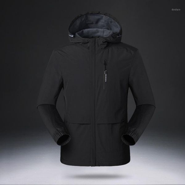 

men's army jacket and coat tactical jacket winter waterproof soft shell jackets windbreaker solid color clothes1, Black;brown