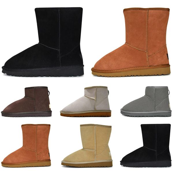 

women winter snow boots fashion classic ankle kneel shoes short bow fur bowtie boot booties chestnut sneakers size 36-41, Black