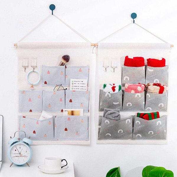 

foldable hanging organizer door wardrobe closet polyester cloth hanger storage bag living room bedroom cosmetic deskcontaine