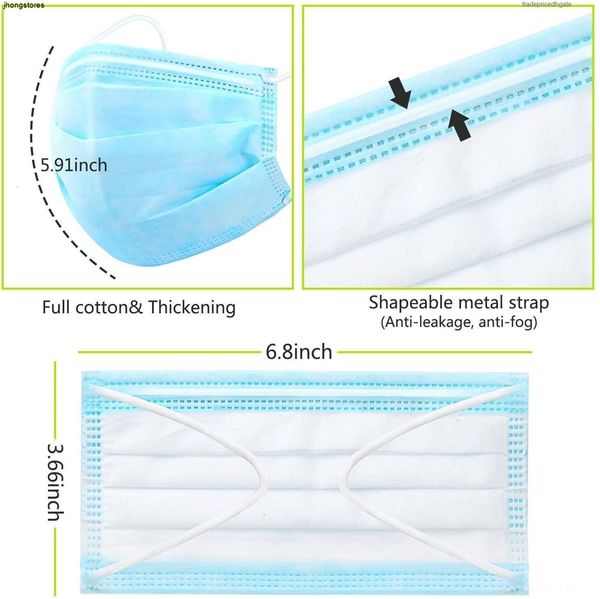 

3 number layers a large disposable spot 1lrly of dust-proof filter masks with design face 51e1