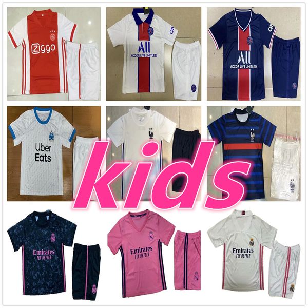 

real madrid jerseys real madrid kids football kits 2021 player version soccer jersey maillot de foot football shirt camisa de futebol, Black