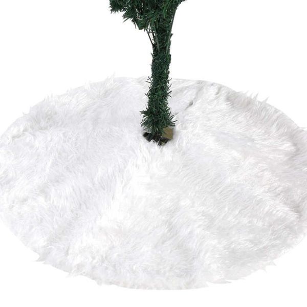

red flannelette christmas tree skirt floor mat apron cover christmas party home new year decorations for home
