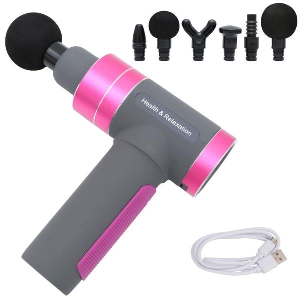 

1pc electric fascia massager usb charging muscle relaxation massager vibration fitness equipment muscle (purple)