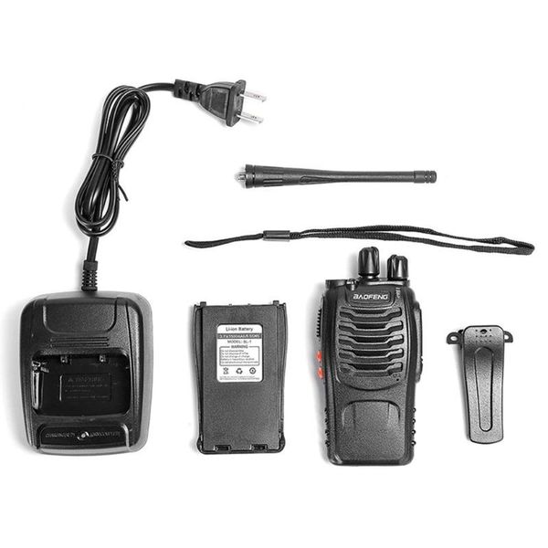 

2pcs/lot baofeng bf-888s walkie talkie uhf two way radio baofeng 888s uhf 400-470mhz 16ch portable transceiver with earpiece