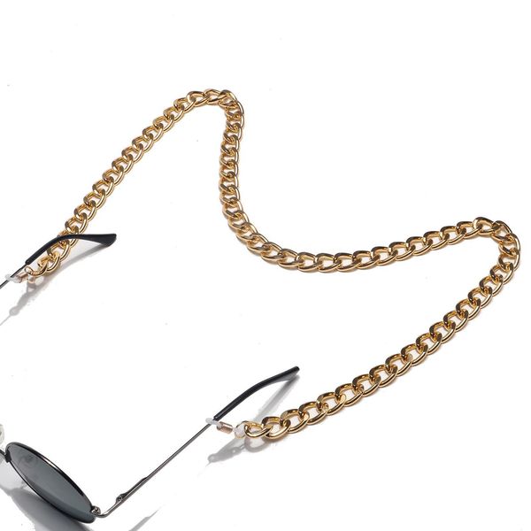 

2021 fashion chic women gold color sunglasses chains non slip punk metal men glasses chain eyewear cord lanyard necklace h bbyvkf
