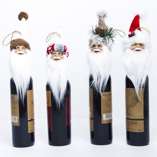 

santa claus shape ers wine set home ornaments christmas tree decor cute kids gifts 1rgk
