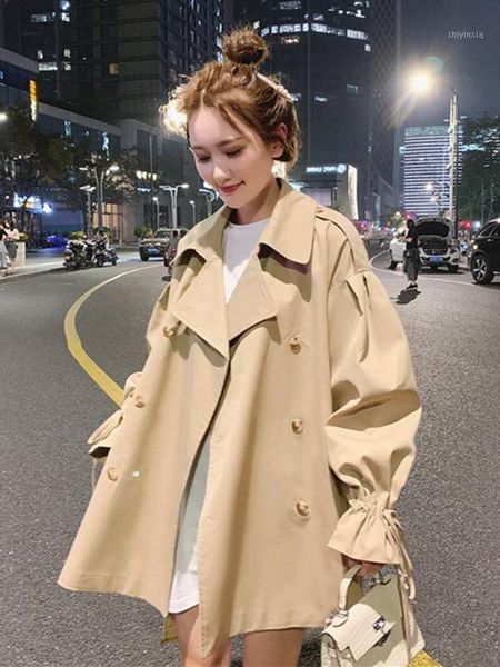 

windbreaker women's short section korean version of the new loose net red tide ins coat small tooling jacket1, Black;brown